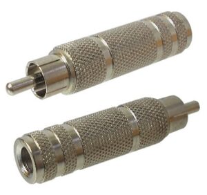 Adaptateur audio RCA mâle à 1/4" femelle mono