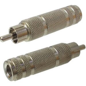 Adaptateur audio RCA mâle à 1/4" femelle mono