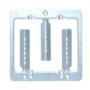 Supportl métalique pour plaque murale double
