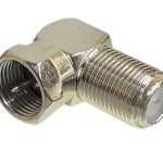 Adaptateur coaxial 90 degrés mâle à femelle