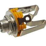 Réceptacle 1/4" (6.35 mm) femelle stéréo à souder