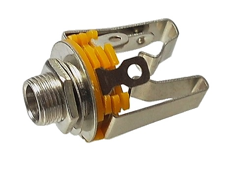 Réceptacle 1/4" (6.35 mm) femelle stéréo à souder