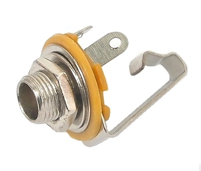 Réceptacle 1/4" (6.35mm) femelle mono à souder
