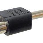 Adaptateur1/4" mâle mono à 2 x RCA femelle