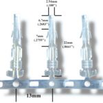 Contact métallique femelle pour Molex 0.100"