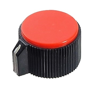Bouton pour potentiomètre 29 mm de diamètre -Rouge