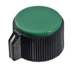 Bouton en plastique vert  / 29.1 mm de diamètre