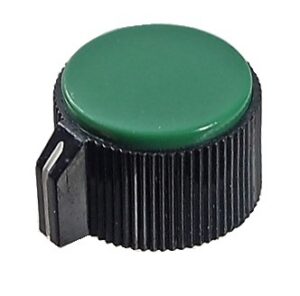 Bouton en plastique vert  / 29.1 mm de diamètre