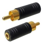 Adaptateur audio RCA mâle à 1/8" femelle mono