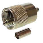 Connecteur PL-259 mâle à sertir pour câble RG-58