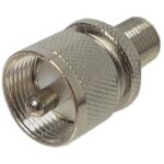 Adaptateur PL-259 (UHF) mâle à type "F" femelle