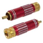 Connecteur RCA mâle rouge à souder