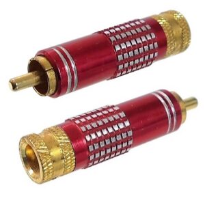 Connecteur RCA mâle rouge à souder
