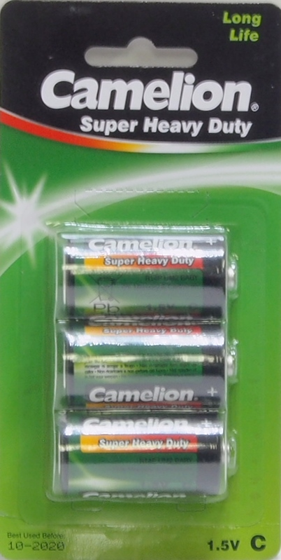 Paquet de 3 piles "C" de 1.5 VOLTS