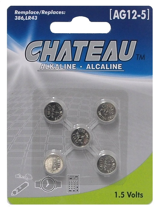 Pile bouton 386 (LR43, AG-12) alcaline