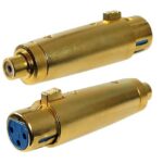 Adaptateur XLR femelle à RCA femelle
