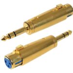 Adaptateur XLR femelle à 6.3 mm (1/4") mâle stéréo