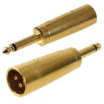 Adaptateur XLR mâle à 6.3 mm (1/4") mâle mono