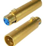 Adaptateur XLR mâle à XLR femelle