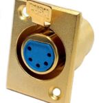 Prise XLR femelle châssis à 5 contacts