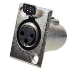 Prise XLR femelle châssis à 3 contacts