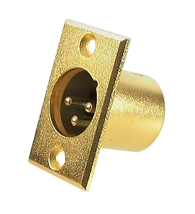 Prise XLR mâle châssis à 3 contacts