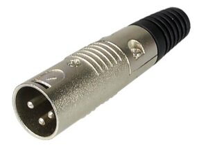 Prise XLR mâle à 3 contacts