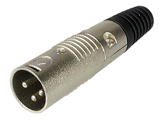 PRISE XLR MÂLE À 3 CONTACTS
