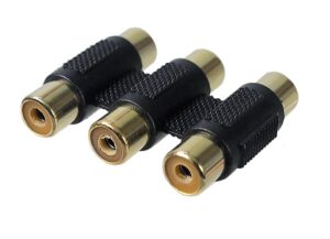 Union triple RCA femelle à femelle