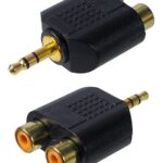 Adaptateur 1/8" mâle stéréo à 2 RCA femelle