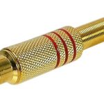 Connecteur RCA femelle rouge à souder