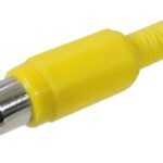Connecteur RCA femelle jaune à souder