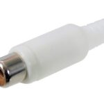 Connecteur RCA femelle blanc à souder