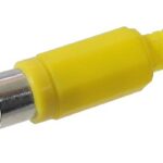 Connecteur RCA mâle jaune à souder