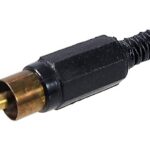 Connecteur RCA mâle noir à souder