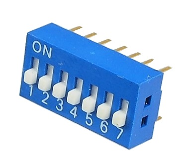 Micro interrupteur DIP On-Off 7.P.S.T.