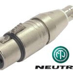 Adaptateur Neutrik XLR femelle à BNC femelle