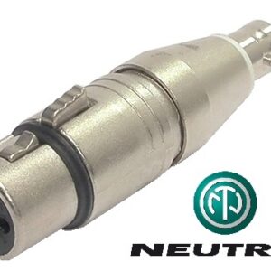 Adaptateur Neutrik XLR femelle à BNC femelle