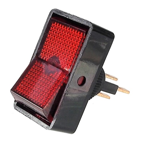 Interrupteur On-Off 12V rouge S.P.S.T.