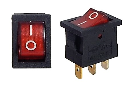 Interrupteur On-Off  avec lumière témoin 12V