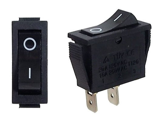 Interrupteur ON-OFF S.P.S.T. 125/250V
