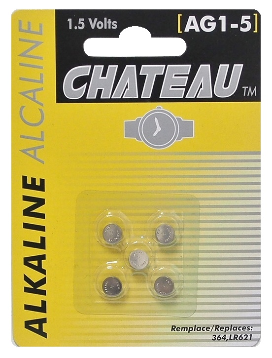 Pile bouton 364 (LR621, AG-1) alcaline