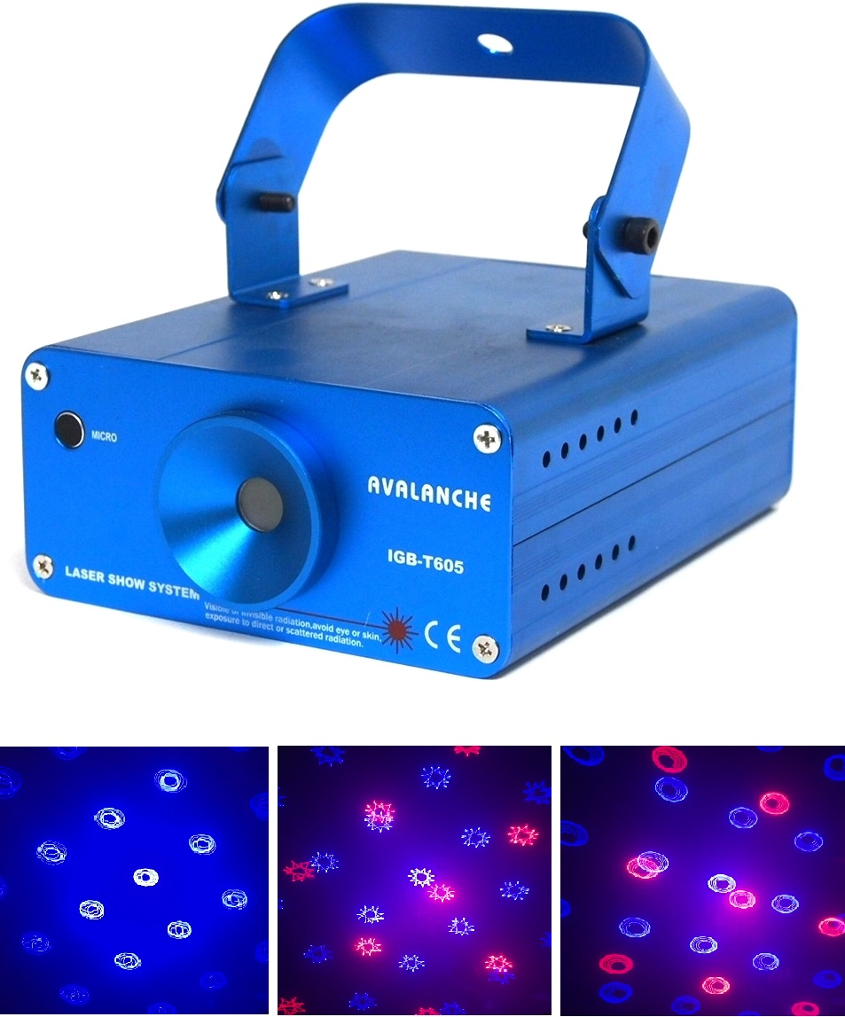 LASER ROUGE ET BLEU