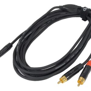 Câble Digiflex 3.5mm (1/8") à RCA stéréo - 15'