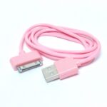 Câble pour i-Phone 4 rose. Charge et transfert les données