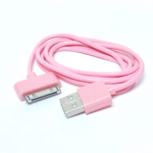 Câble pour i-Phone 4 rose. Charge et transfert les données