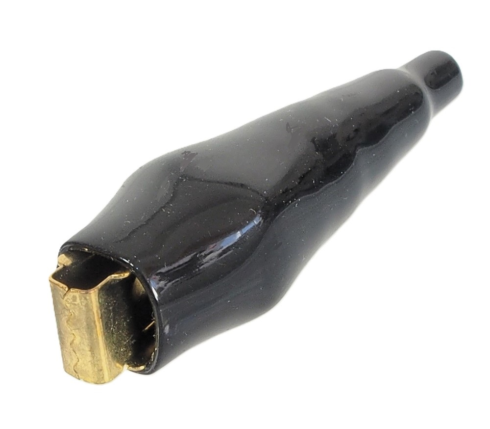 Pince à ressort plaqué or - 5 ampères