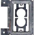 Supportl métalique pour plaque murale simple