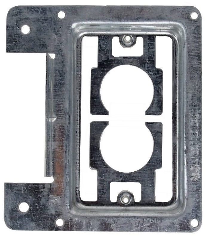 Supportl métalique pour plaque murale simple