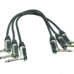 Ensemble de 3 câbles Digiflex 90° fiches 1/4" mono